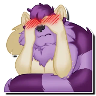 Telegram sticker 🙈 Rocky Raku-n's Stickers