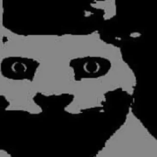 Телеграм стикер 🐱 uncanny cat