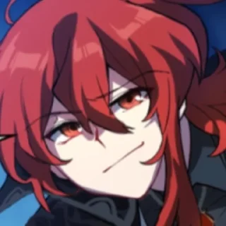 Telegram sticker 😏 Дилюк любимый, дайте цёмеуть