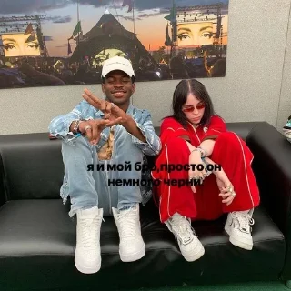 Telegram sticker 🌟 billie eilish random :: @fStikBot