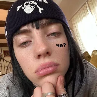 Telegram sticker 🌟 billie eilish random :: @fStikBot