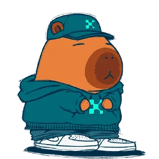 Sticker 👟 Dripped Out Yapybaras