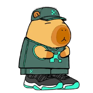 Telegram stiker 🧢 Dripped Out Yapybaras