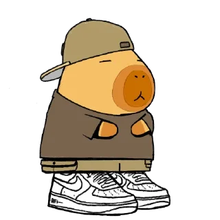 Telegram stiker 🔦 Dripped Out Yapybaras