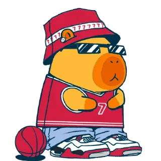 Video sticker 🏀 Dripped Out Yapybaras