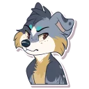Telegram sticker 😠 Mokie Mutt