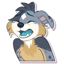 Telegram sticker 😥 Mokie Mutt
