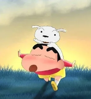 Telegram sticker 🌟 Shinchan pacar Prabu :: @fStikBot