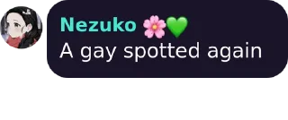 Telegram sticker 🙂 Nezuko's sticker pack (@Zenitsu_wife_Nezuko)