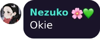 Video sticker 🙂 Nezuko's sticker pack (@Zenitsu_wife_Nezuko)