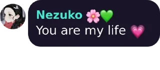 Video sticker 🙂 Nezuko's sticker pack (@Zenitsu_wife_Nezuko)