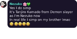 Sticker 🙂 Nezuko's sticker pack (@Zenitsu_wife_Nezuko)