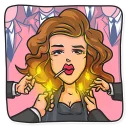 Telegram sticker 🚬 Cinema Female Heroes