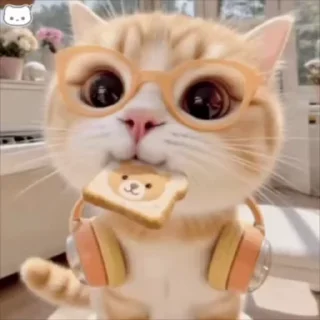 Video sticker 🌟 AI猫猫 @tiezhi18 爱在昨晚 @zuowan 每天送会员 送U