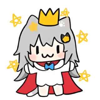 Telegram sticker 👑 家有鲨猫