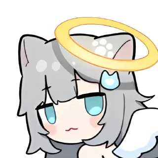 Telegram sticker 😇 家有鲨猫