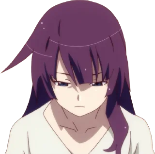 Телеграм стикер 😔 Monogatari Series Pack - @bourros