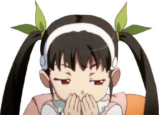 Телеграм стикер 😏 Monogatari Series Pack - @bourros