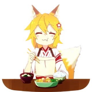 Video sticker 🥢 Senko-san by @spcave