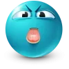 Sticker 🤩 Teal Face Emoji @TgEmojis