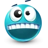 Sticker 🤩 Teal Face Emoji @TgEmojis