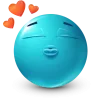 Sticker 🤩 Teal Face Emoji @TgEmojis
