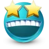 Sticker 🤩 Teal Face Emoji @TgEmojis