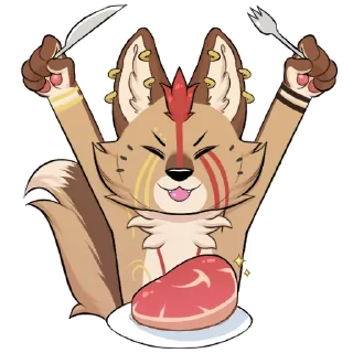 Telegram sticker 🍽 Keegan Pack by @Luvshxt