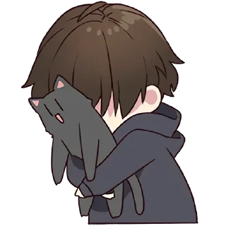 Telegram sticker 🤗 Менхера-кун 3 @nyasticks