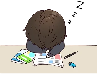 Telegram sticker 😴 Менхера-кун 3 @nyasticks