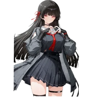 Telegram sticker ❤ Chisa waifu 🖤