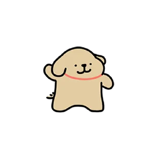 Video sticker 😊 Retriever's Puppy Life (Maltese, 線條小狗) @kal_pc