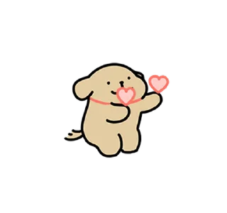 Video sticker 😊 Retriever's Puppy Life (Maltese, 線條小狗) @kal_pc