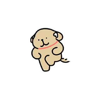 Video sticker 😊 Retriever's Puppy Life (Maltese, 線條小狗) @kal_pc