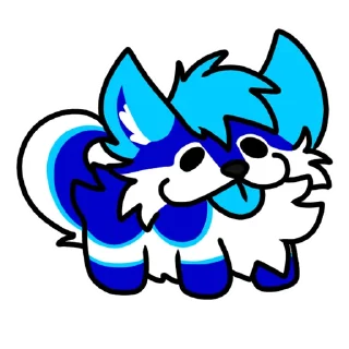 Telegram sticker 😝 DAT Blue Husky