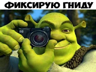 Telegram sticker 📸 Shrek | by @uffchat