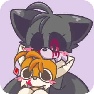 Telegram sticker 🔥 Tails&T.Doll/TailDoll//@PlushiToru