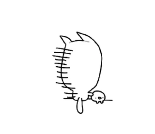 Video sticker 🏳️ кот О_о @drowndreams