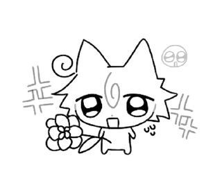 Sticker 🏳️ кот О_о @drowndreams