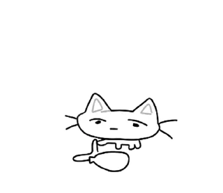 Telegram sticker 🏳️ кот О_о @drowndreams