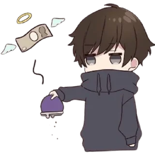 Telegram stiker 💸 Menhera-kun @Bekzhanov_Rasul