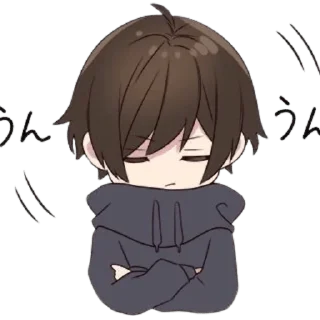 Telegram stiker 🤔 Menhera-kun @Bekzhanov_Rasul