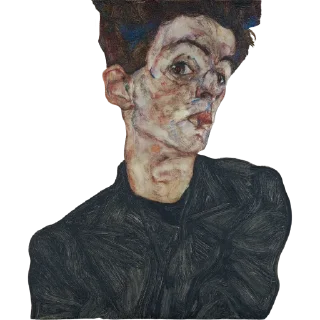Telegram sticker 😒 👉🏻 @truecatharsis: Egon Schiele