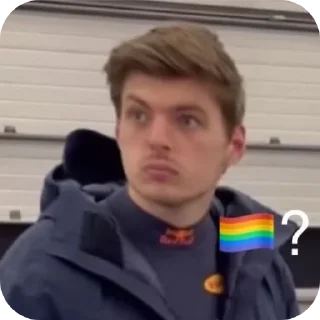 Telegram sticker ⁉ Max Verstappen @K0N_NICHIWA