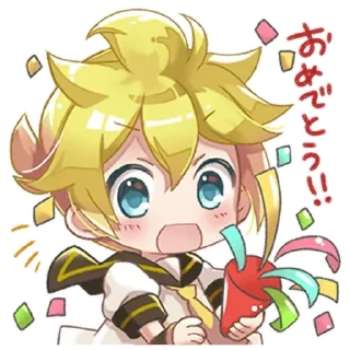 Video sticker 🥳 碧茶式★鏡音レンだけのスタンプ @moe_sticker_bot