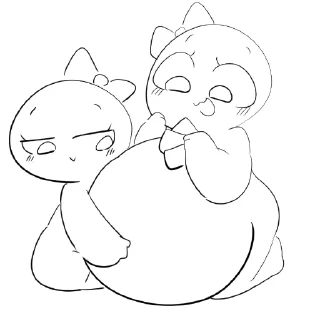 Telegram sticker ❤ • | Vore Stickers | pt. 2