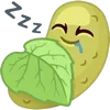 Sticker 😴 Фруктовощи Emoji @TgSticker