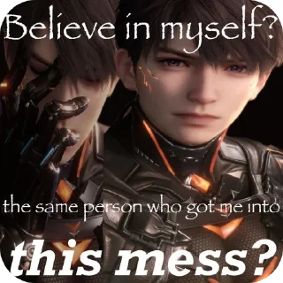 Telegram sticker 👍 mental problems and fantastic boobs.