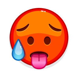 Sticker 🥵 Emoji Glitch (@AppFold) by @stickerio_robot