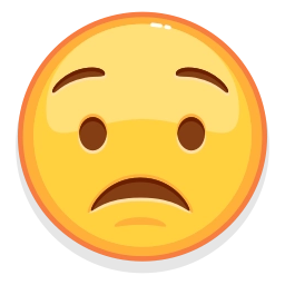 Sticker 😟 Emoji Glitch (@AppFold) by @stickerio_robot